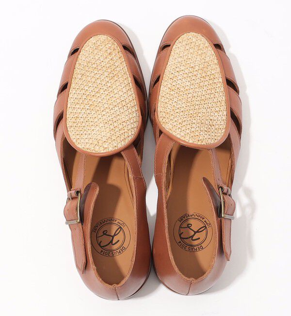 TOMORROWLAND GOODS「SOLOVIERE ラフィア&times;カーフ フィッシャーマンサンダル」|その他|