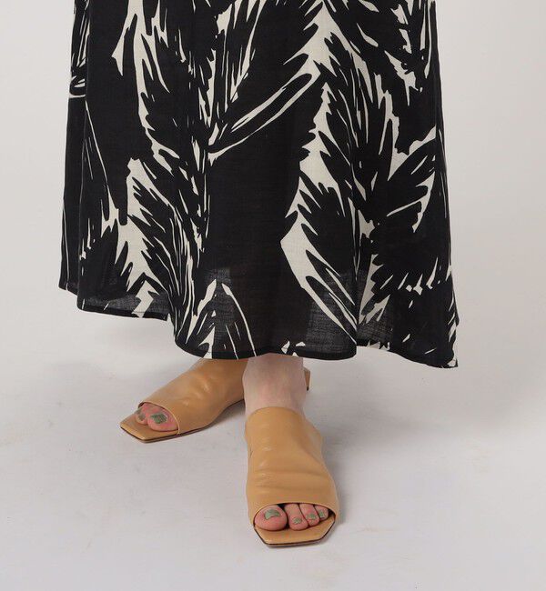 TOMORROWLAND GOODS「WRITEWELL　リーフパターンロングスカート」|フレア|