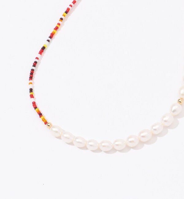 TOMORROWLAND GOODS「【別注】eliou パール&times;ビーズ ネックレス」|ネックレス|