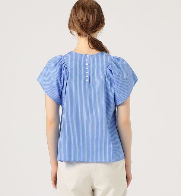 MACPHEE「タイプライター フレアスリーブブラウス」|シャツ・ブラウス|