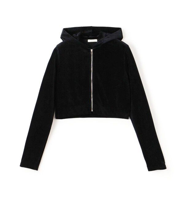 DES PRES「ブライトベロア フーディー」|パーカー|19 ブラック