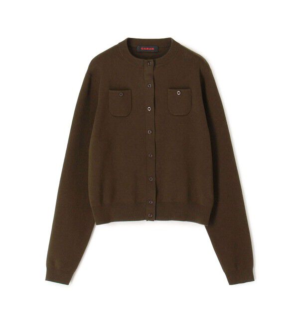 CABaN「コットンカシミヤ クルーネックカーディガン」|カーディガン|59 ダークグリーン