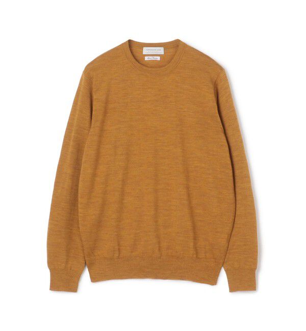 TOMORROWLAND MENS「TOMORROWLAND tricot スーパーファインメリノウール クルーネックプルオーバー S-WOOL」|ニット・セーター|25 イエロー