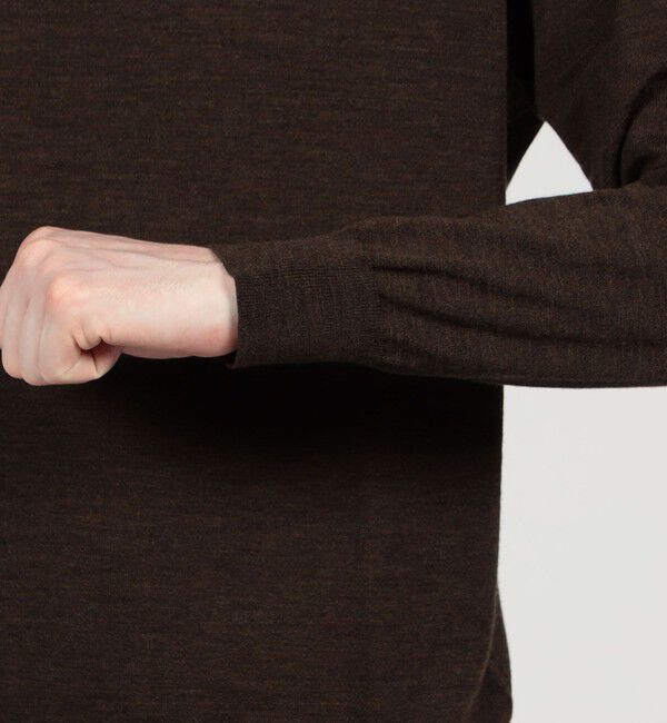 TOMORROWLAND MENS「TOMORROWLAND tricot スーパーファインメリノウール クルーネックプルオーバー S-WOOL」|ニット・セーター|