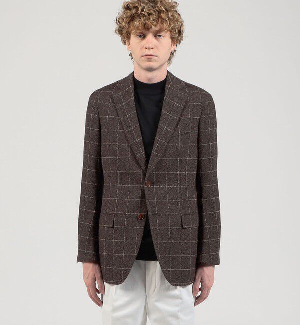 TOMORROWLAND MENS「ウールシルクナイロン シングルブレステッド 2Bジャケット BOTTO GIUSEPPE」|テーラードジャケット|