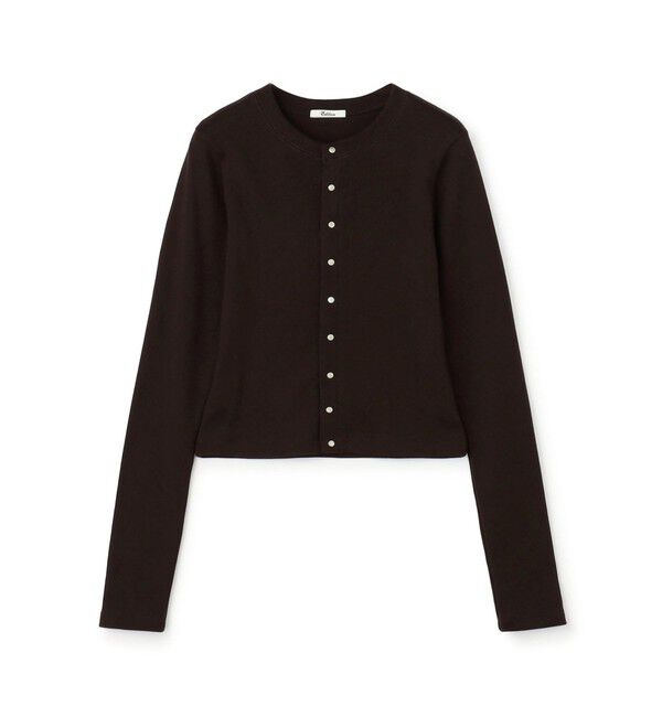 Edition「コットンモダールフライス カーディガン」|カーディガン|49 ダークブラウン