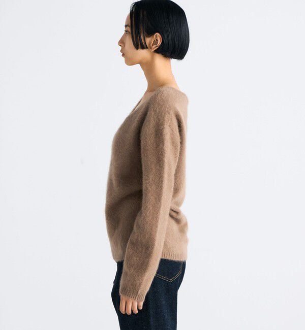 Edition「フォックスシャギー Vネックニット」|ニット・セーター|
