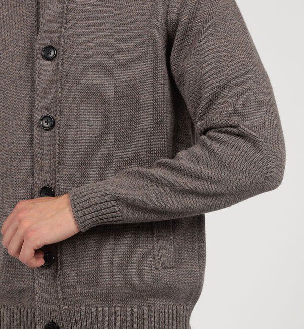 TOMORROWLAND MENS「TOMORROWLAND tricot ウール スタンドカラーニットカーディガン」|カーディガン|