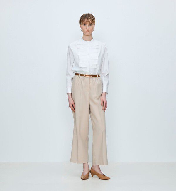 TOMORROWLAND collection「コンパクトブロード タックボザムブラウス」|シャツ・ブラウス|