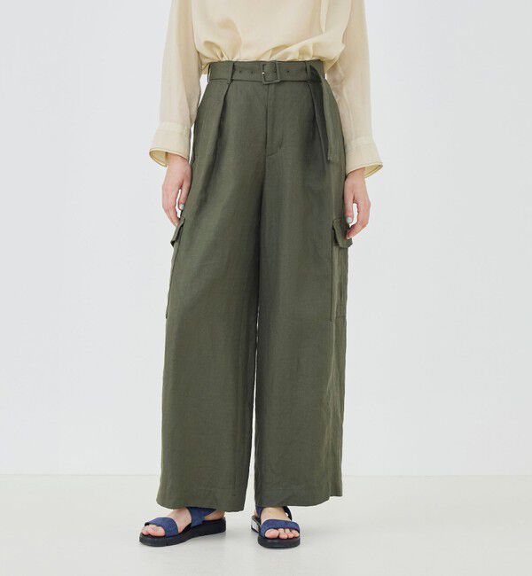 GALERIE VIE「ラミーツイル ベルテッドカーゴパンツ」|カーゴ|