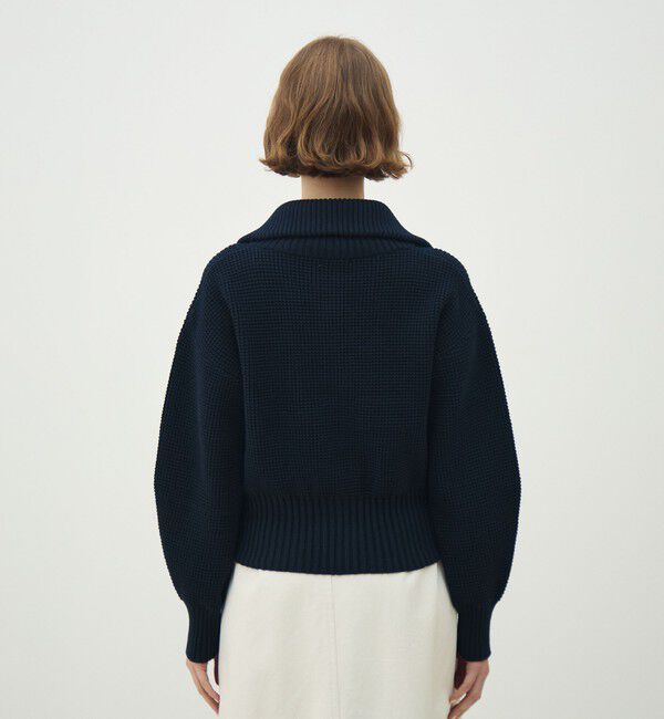 MACPHEE「ハイブリットコットン コンパクトブルゾン」|カーディガン|