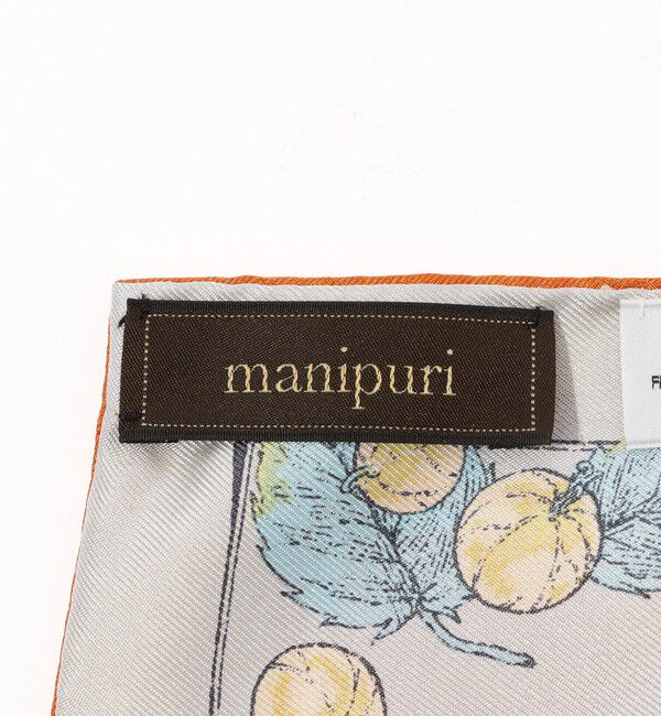 TOMORROWLAND GOODS「manipuri 三角スカーフミニ ガラスドームフラワー」|バンダナ・スカーフ|