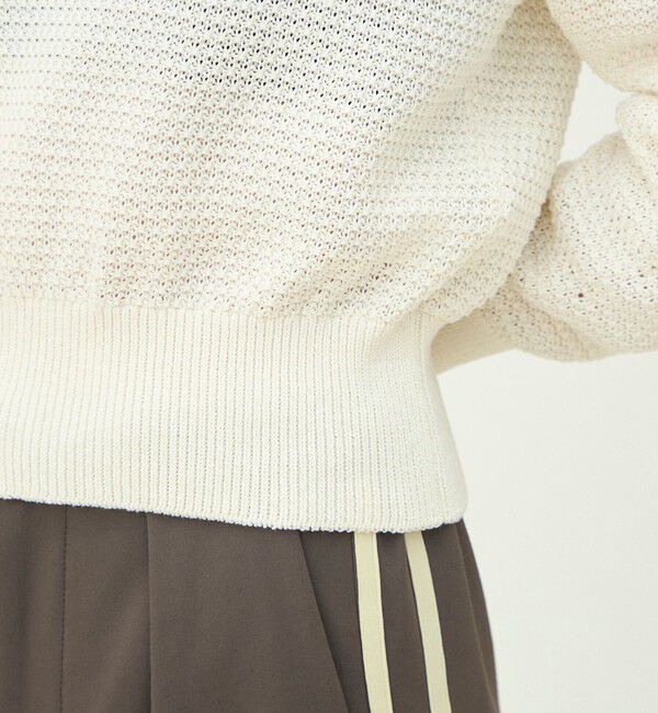 MACPHEE「ギマコットン スクエアネックプルオーバー」|ニット・セーター|