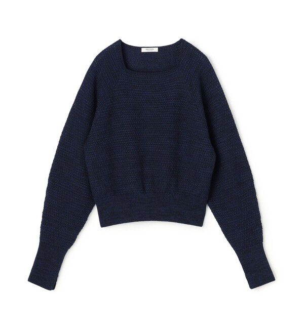 MACPHEE「ギマコットン スクエアネックプルオーバー」|ニット・セーター|69 ネイビー