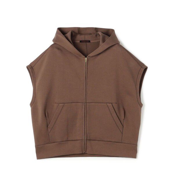 TOMORROWLAND collection「コットンダンボール フーデッドジレ」|ベスト・ジレ|47 ブラウン