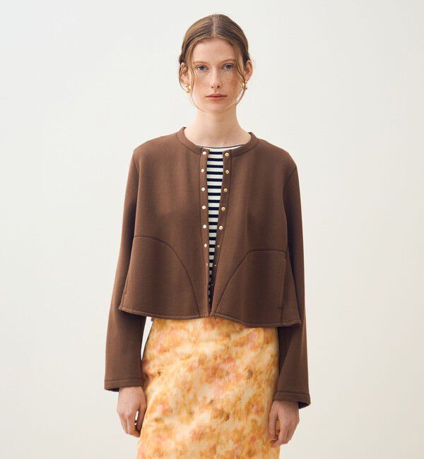 TOMORROWLAND collection「コットンダンボール トラペーズカーディガン」|カーディガン|