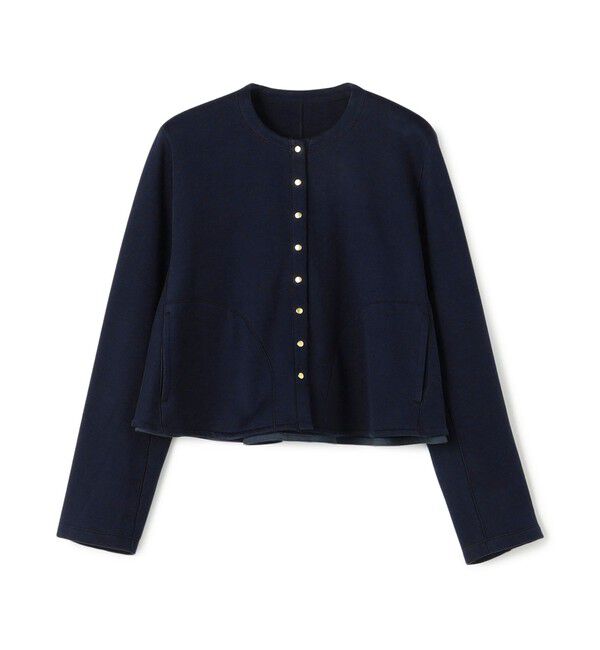 TOMORROWLAND collection「コットンダンボール トラペーズカーディガン」|カーディガン|67 ネイビー