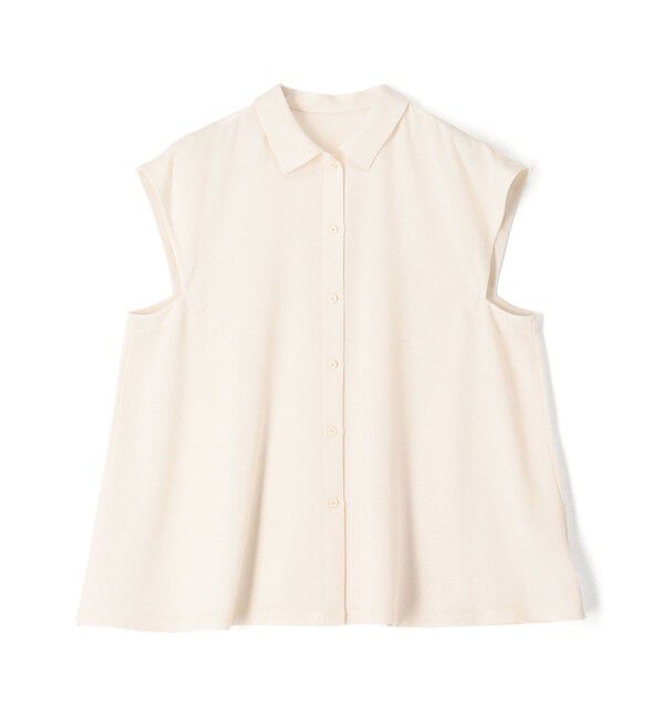 DES PRES「【WEB先行予約】ジャージーライクジョーゼット フレアブラウス」|シャツ・ブラウス|11 ホワイト