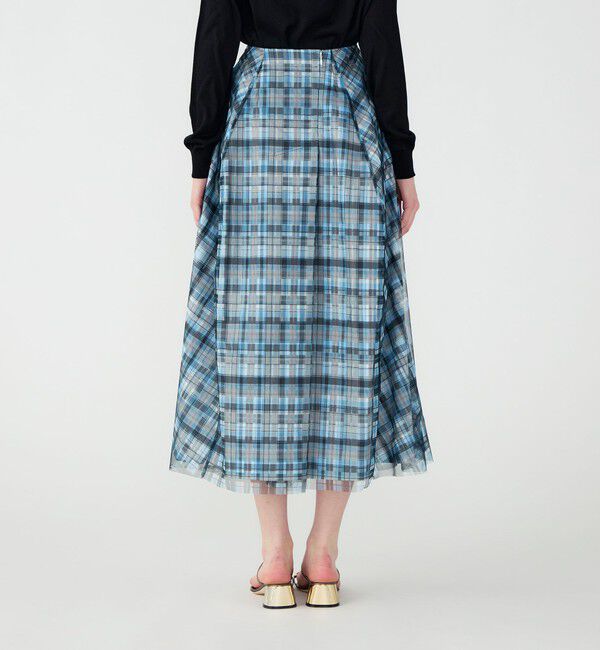 TOMORROWLAND BUYING WEAR「【別注】TELMA Layered チェック スカート」|フレア|