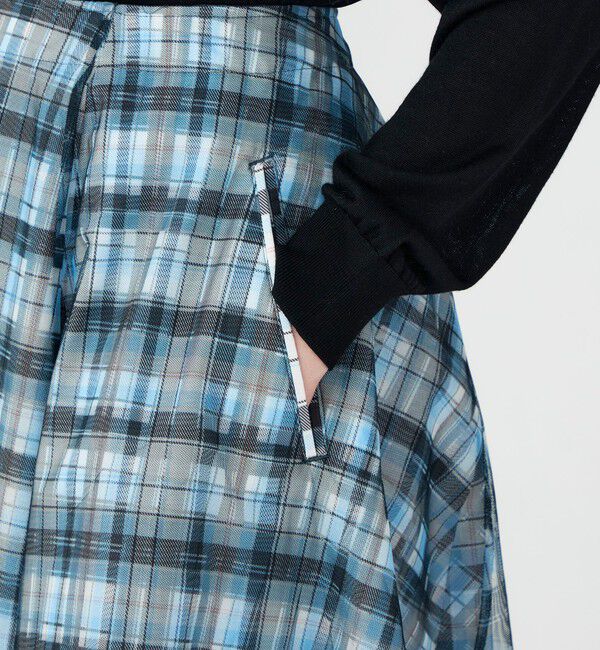 TOMORROWLAND BUYING WEAR「【別注】TELMA Layered チェック スカート」|フレア|