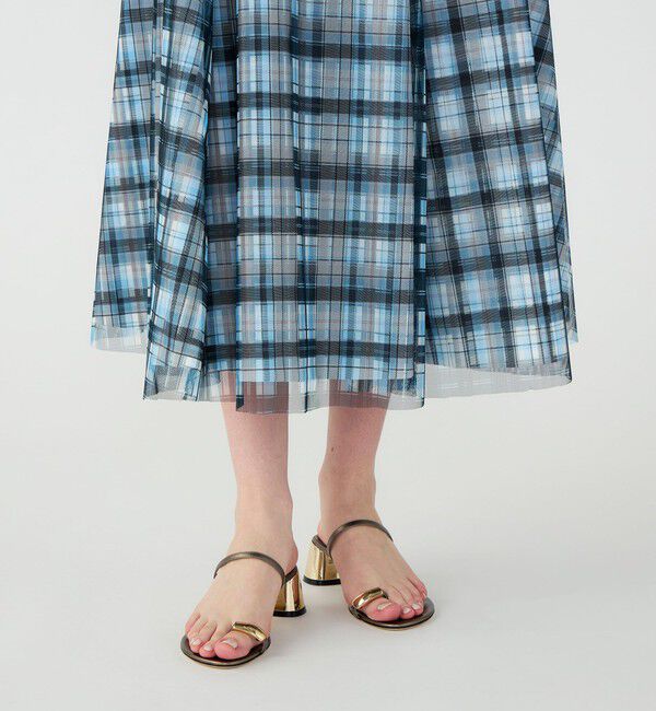 TOMORROWLAND BUYING WEAR「【別注】TELMA Layered チェック スカート」|フレア|