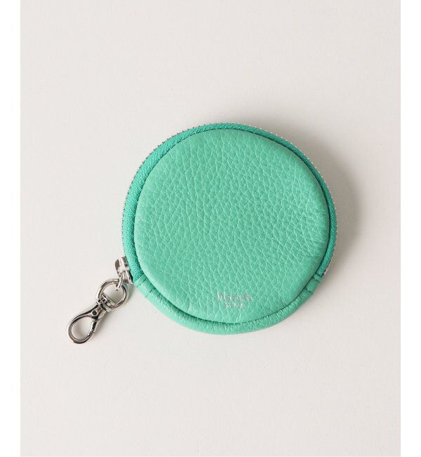  「【blancle/ ブランクレ】T.LETHER CIRCLE POUCH」|ポーチ|グリーン