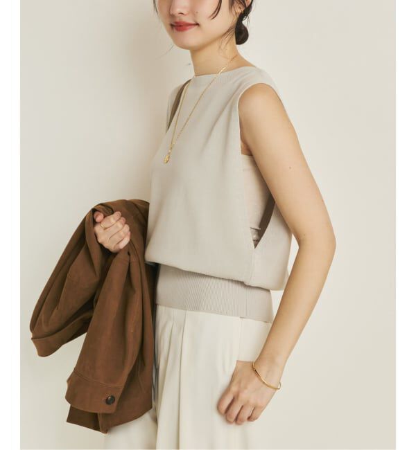 Plage「Sabrina Neck ベスト」|ベスト・ジレ|