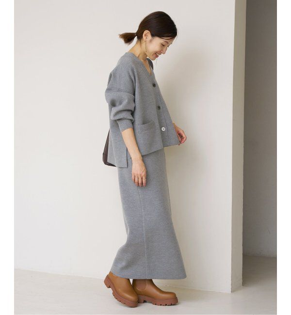 IENA「スーパーファインスムース ショートカーディガン」|カーディガン|