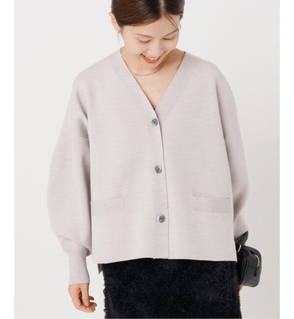 IENA「スーパーファインスムース ショートカーディガン」|カーディガン|