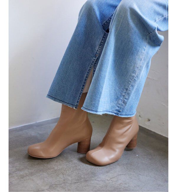 SLOBE IENA「《追加》SLOBE スクエアトゥショートブーツ」|ショートブーツ|