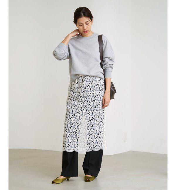 IENA「《追加2》コットン 裏毛クロップドプルオーバー」|スウェット・ジャージ|