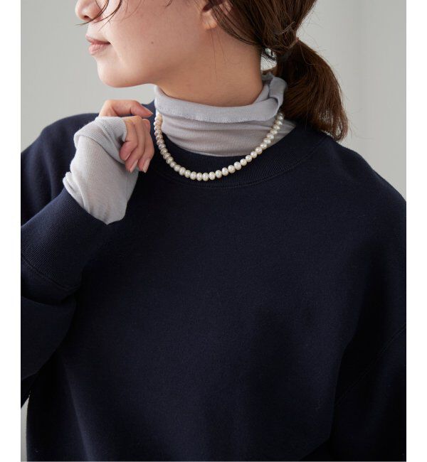 IENA「《追加2》コットン 裏毛クロップドプルオーバー」|スウェット・ジャージ|