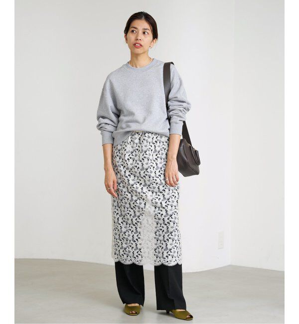 IENA「《追加2》コットン 裏毛クロップドプルオーバー」|スウェット・ジャージ|