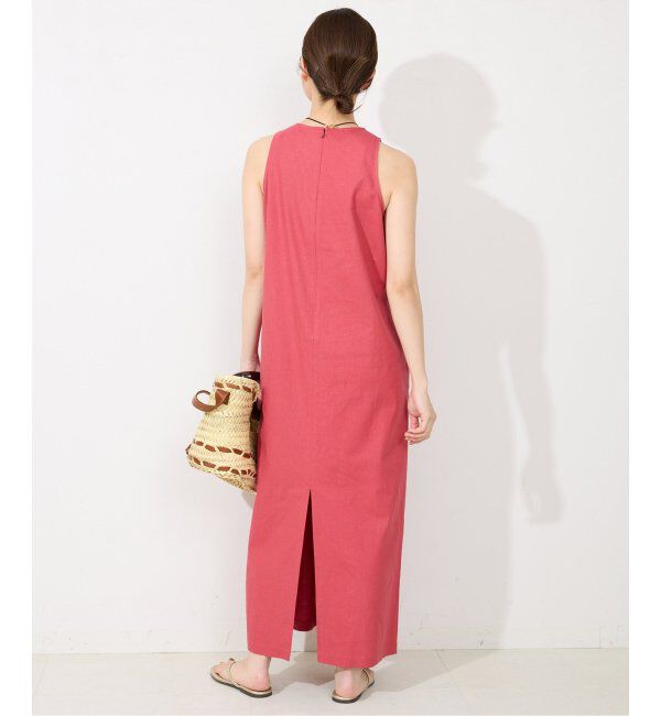 SLOBE IENA「リネンレーヨンノースリーブナローワンピース」|ワンピース|