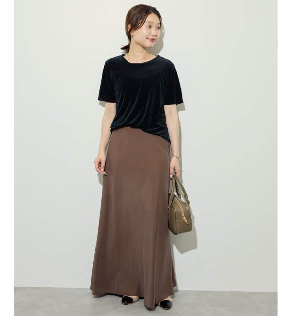 SLOBE IENA「《3サイズ展開/追加3》フィブリルマーメイドフレアスカート」|スカート|