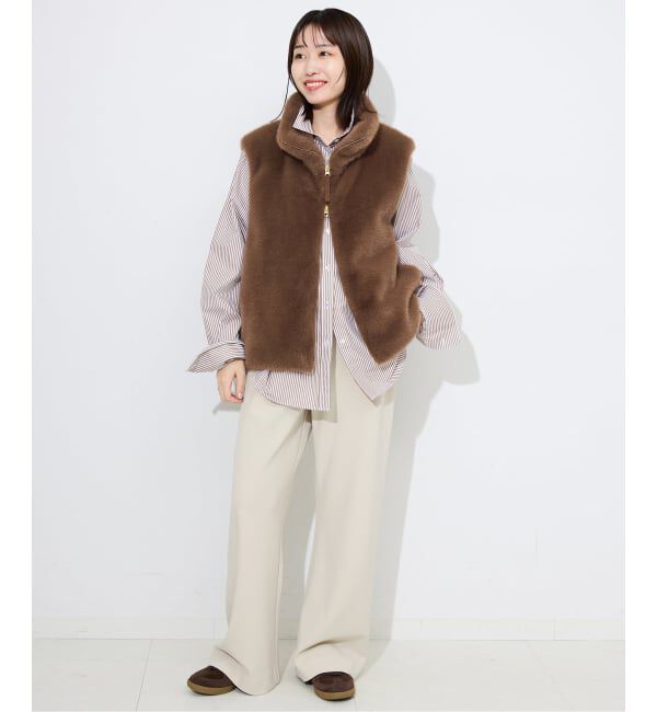 SLOBE IENA「ミンクエコファーベスト」|ダウンベスト・ベスト|