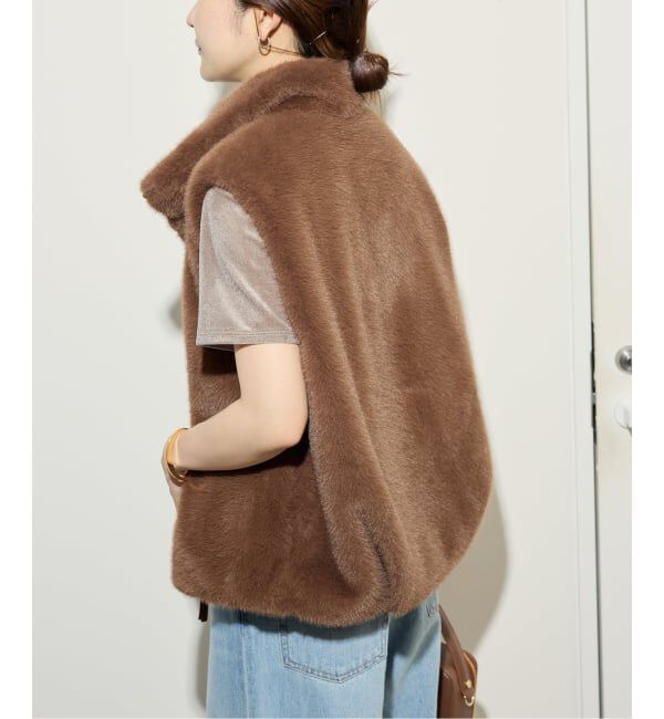 SLOBE IENA「ミンクエコファーベスト」|ダウンベスト・ベスト|