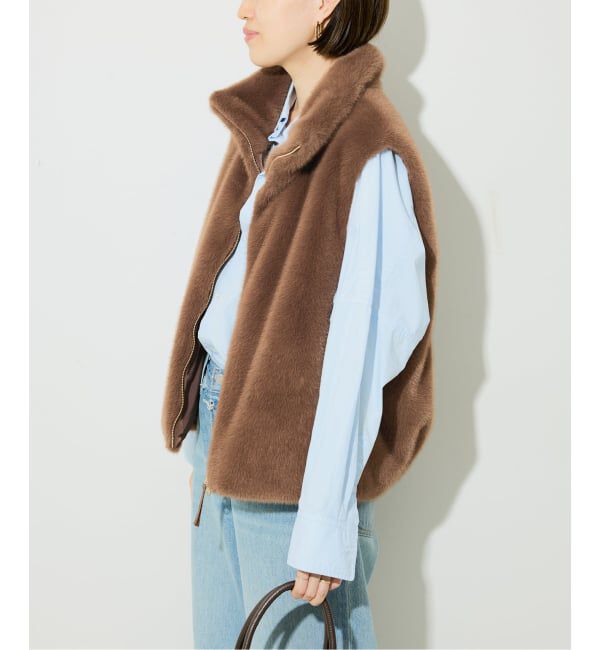 SLOBE IENA「ミンクエコファーベスト」|ダウンベスト・ベスト|