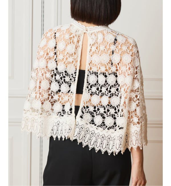 IENA LA BOUCLE「IENA LA BOUCLE レースポンチョ」|シャツ・ブラウス|