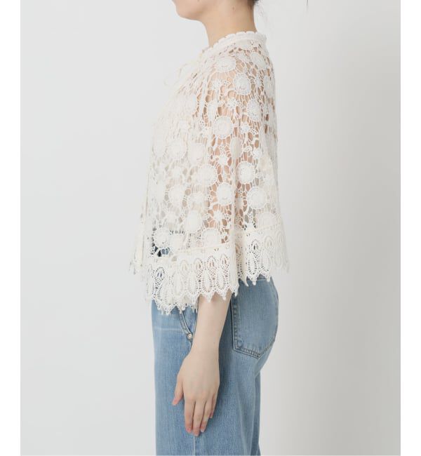 IENA LA BOUCLE「IENA LA BOUCLE レースポンチョ」|シャツ・ブラウス|