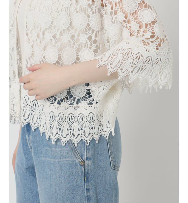 IENA LA BOUCLE「IENA LA BOUCLE レースポンチョ」|シャツ・ブラウス|