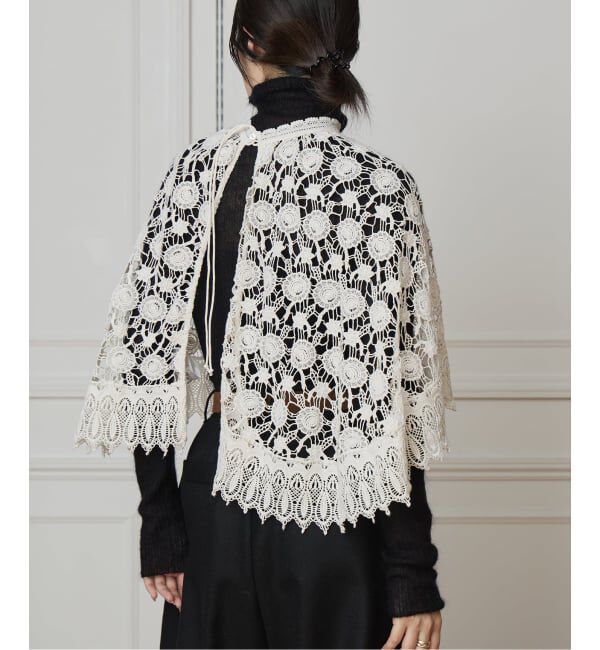 IENA LA BOUCLE「IENA LA BOUCLE レースポンチョ」|シャツ・ブラウス|