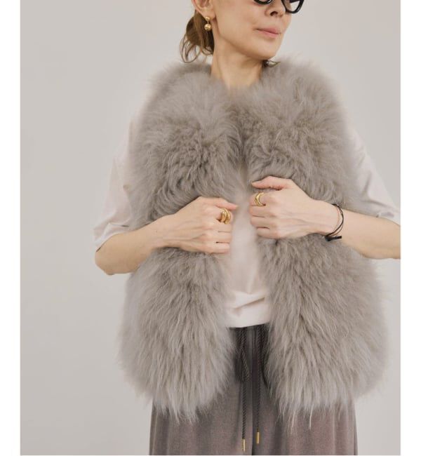 VERMEIL par iena「Cashmere Fur gilet」|その他|