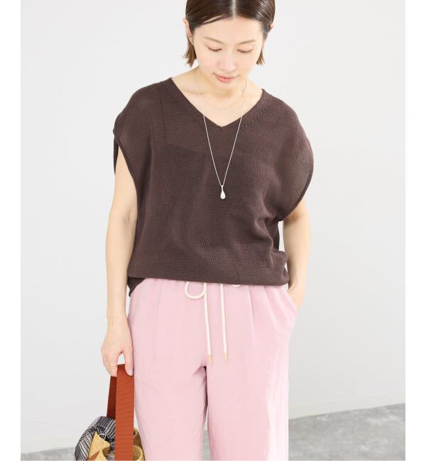 IENA「《追加2予約》コットンギマフレンチプルオーバー」|ニット・セーター|