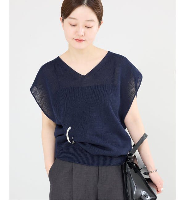 IENA「《追加2予約》コットンギマフレンチプルオーバー」|ニット・セーター|