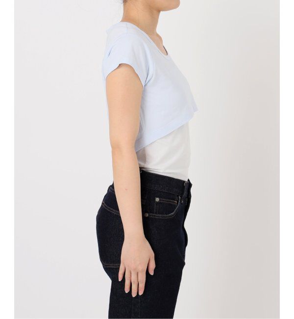 SLOBE IENA「《2枚セット》Plus by ONIT/オニット SLOBE別注 レイヤードセットTシャツ」|Tシャツ・カットソー|