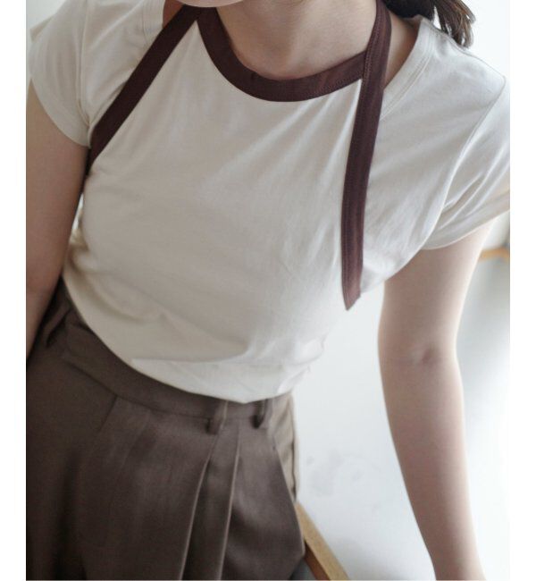 SLOBE IENA「《2枚セット》Plus by ONIT/オニット SLOBE別注 レイヤードセットTシャツ」|Tシャツ・カットソー|