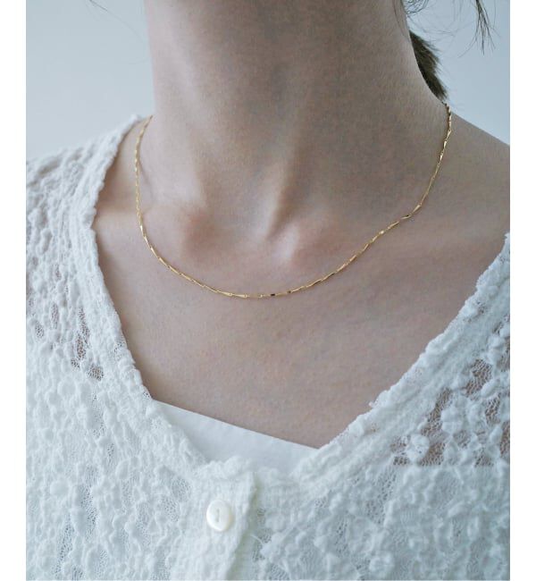 SLOBE IENA「Theia Jewelry/テイア ジュエリー ツイストチェーンネックレス 82046N0013」|ネックレス|ゴールド