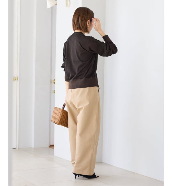 IENA「《新色あり/追加2》LEVITAロングスリーブカーディガン」|カーディガン|