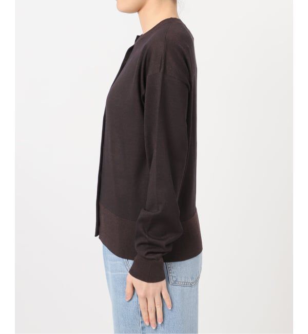 IENA「《新色あり/追加2》LEVITAロングスリーブカーディガン」|カーディガン|